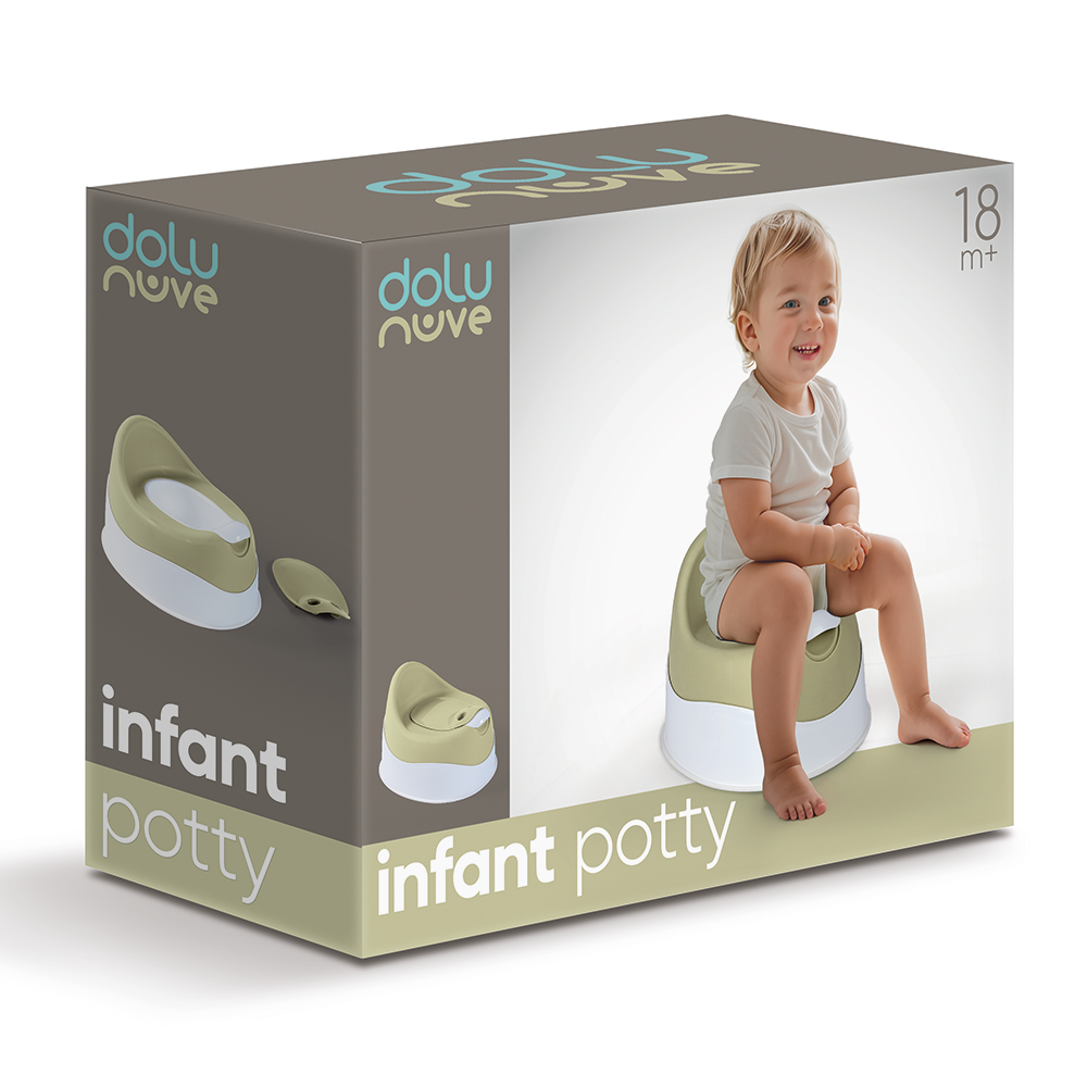 Dolu My First Toilet Training Potty Eco Green - For Toddlers 18 Months+