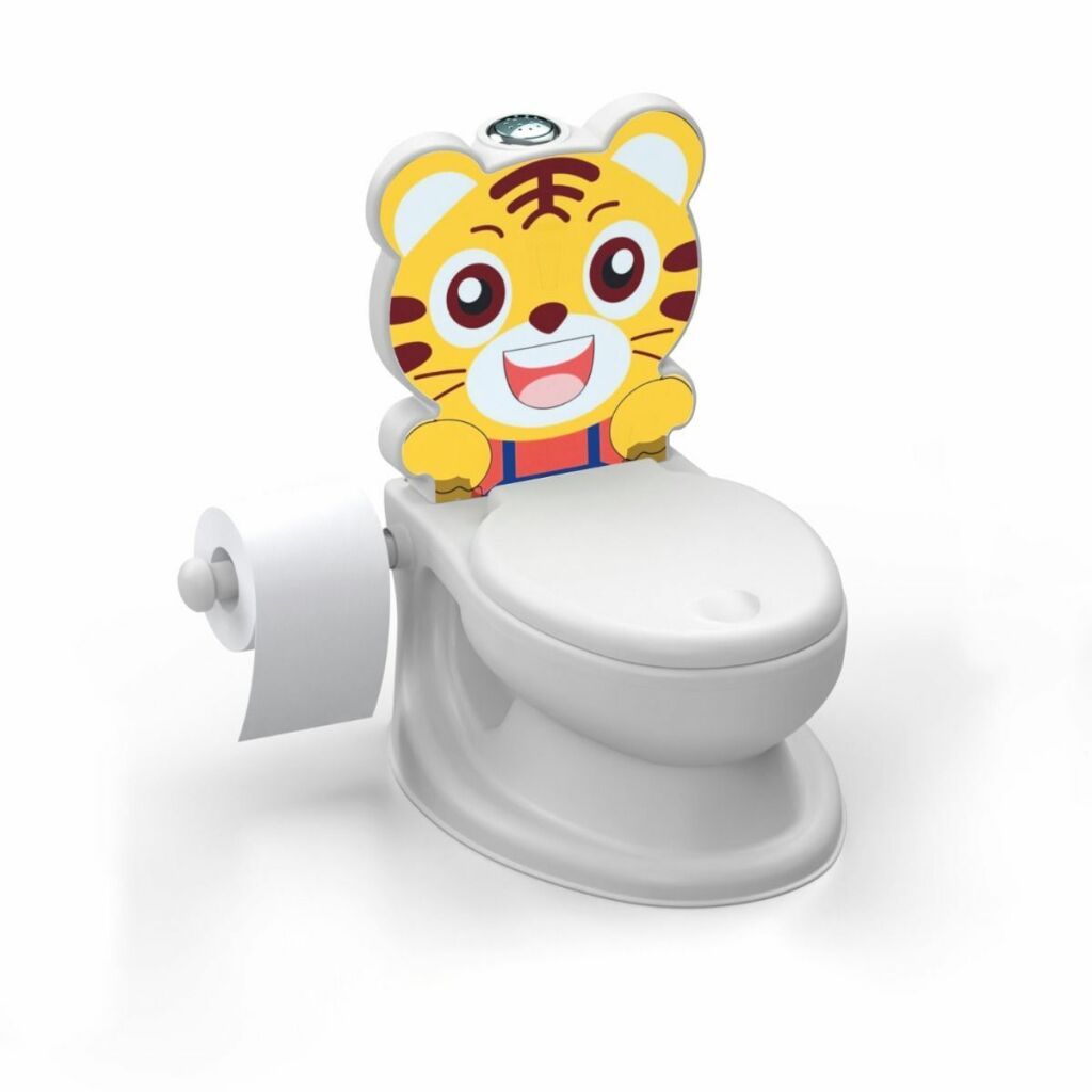 Dolu Educational Tiger Potty with Sound Yellow/White