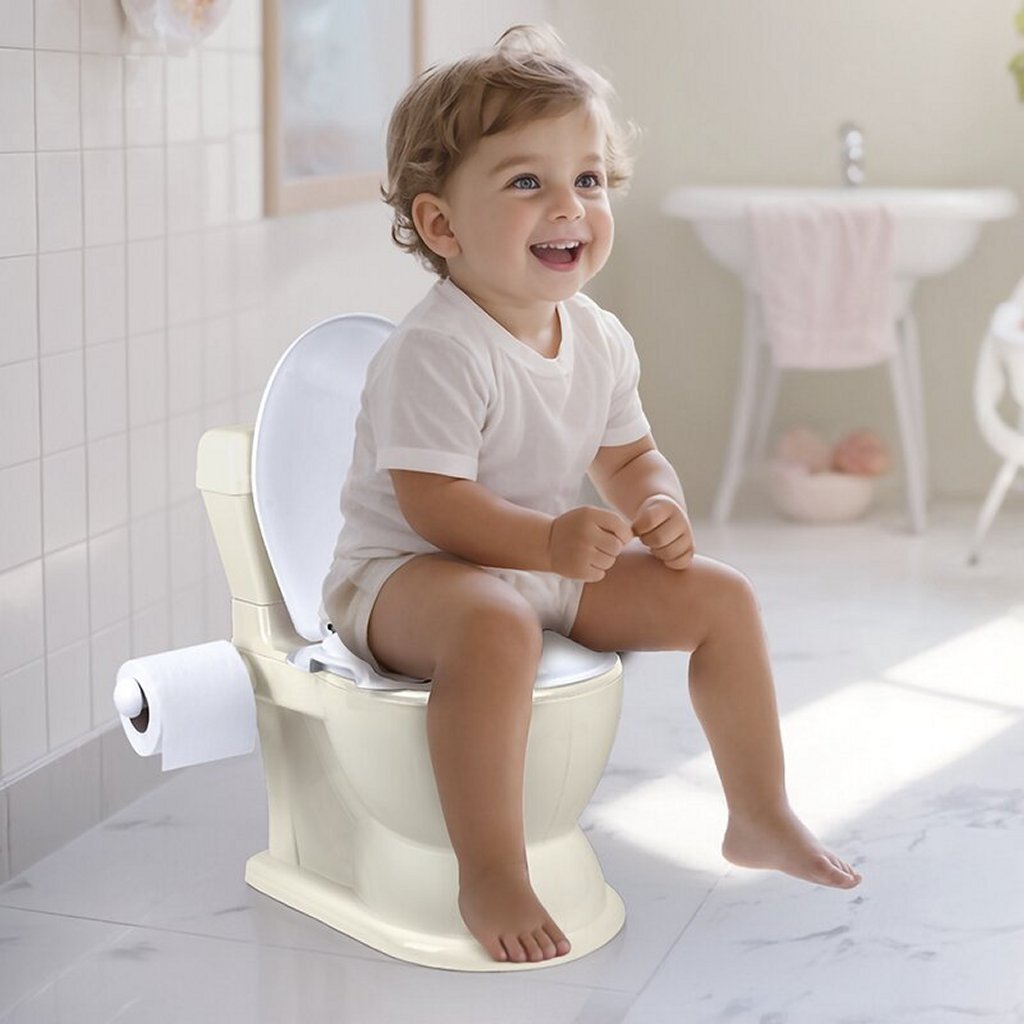 Dolu Toilet Potty with Light and Sound Beige