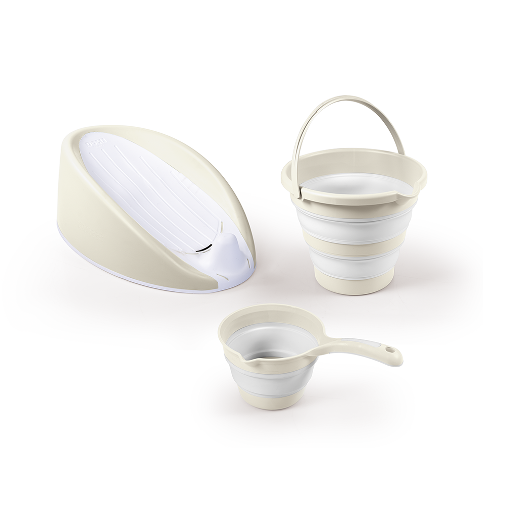 Dolu Baby Bath Set Beige - Safe and Practical Bath Solution for Babies
