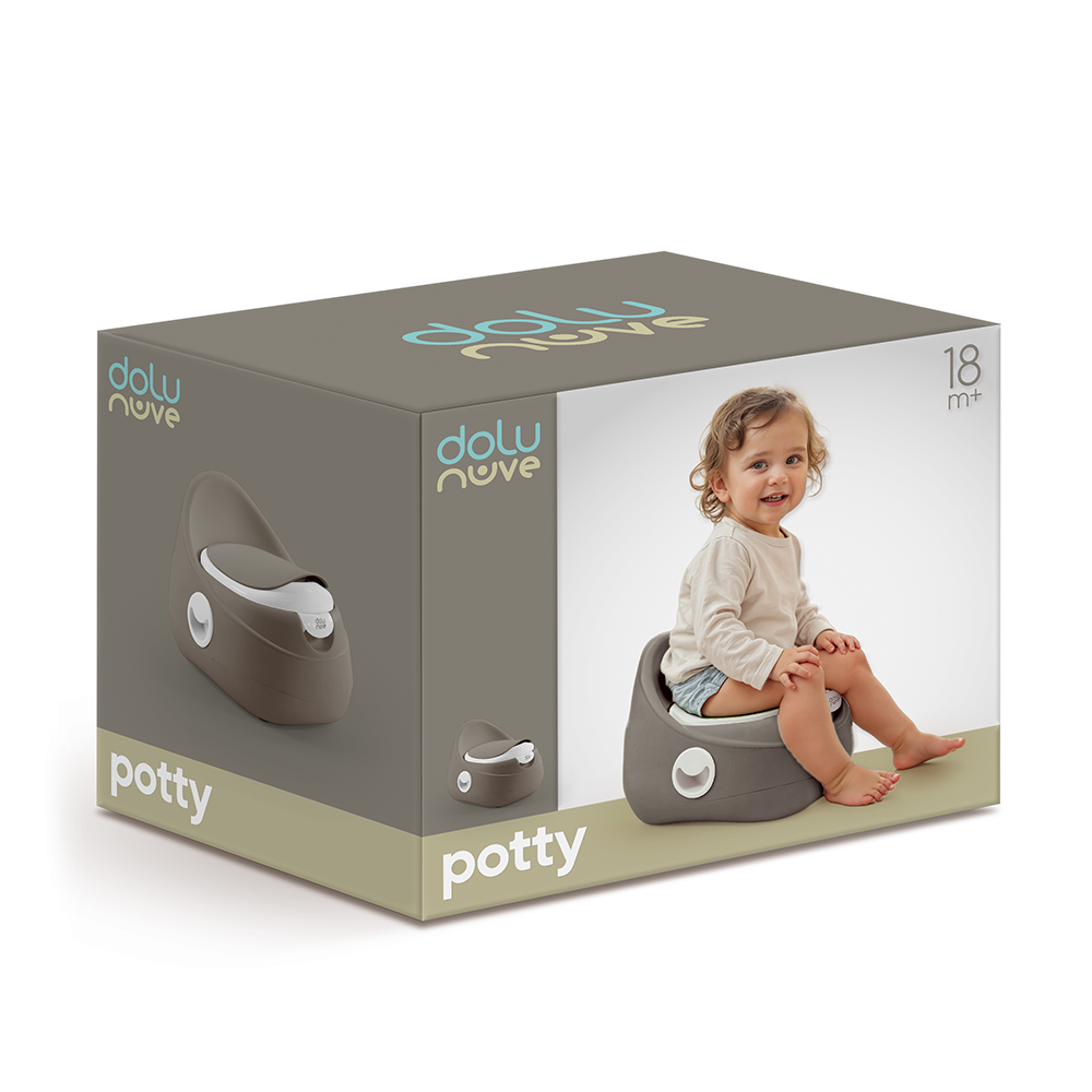 Dolu My Size Potty Stone Grey Training Toilet for Children