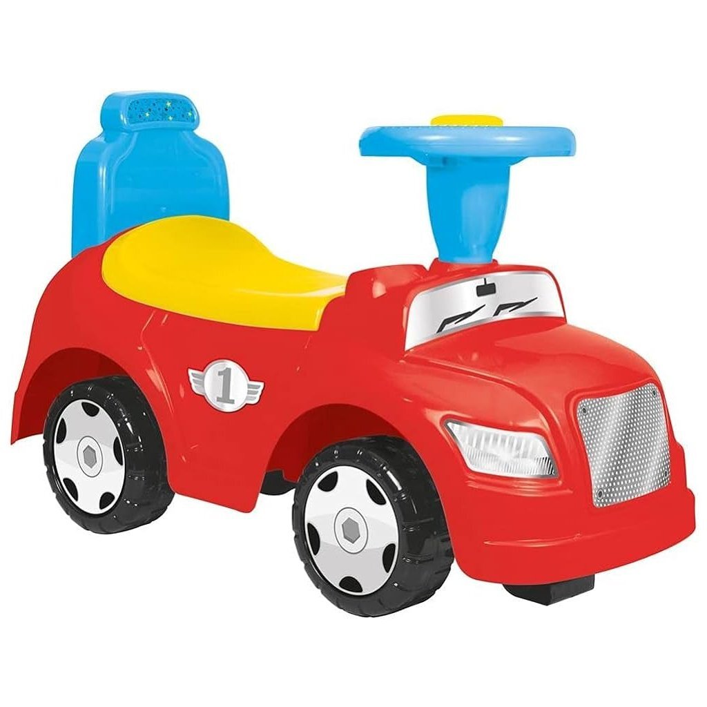 Dolu 2-in-1 Ride-on Car with Horn Red/Yellow/Blue for Toddlers