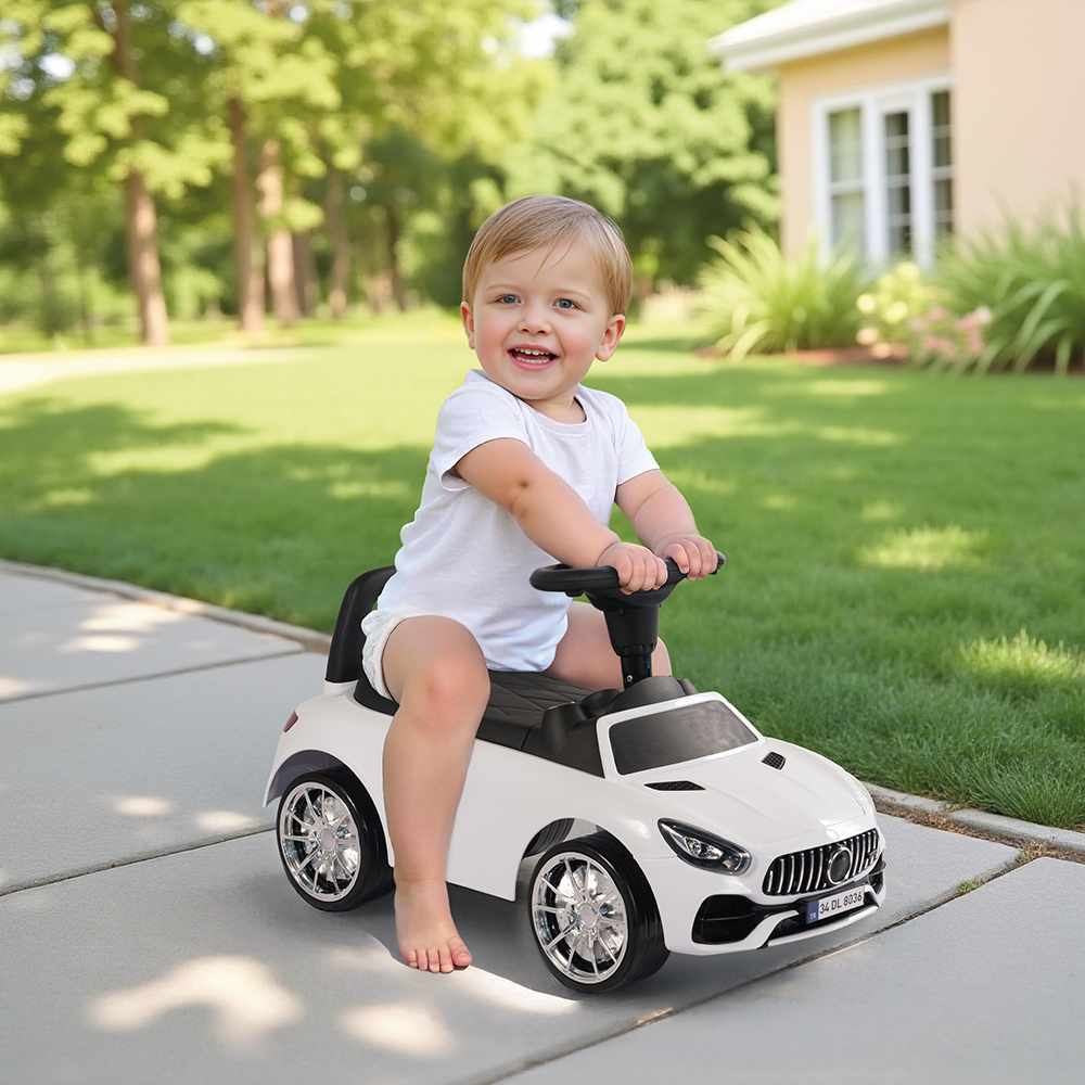 Dolu Ride-on Car with Horn White for Toddlers