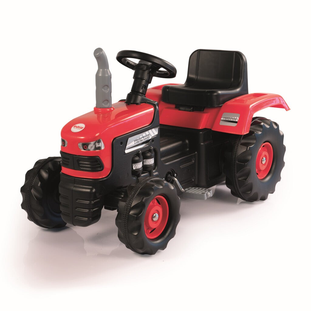 Dolu Pedal Tractor with Horn Red/Black for Children