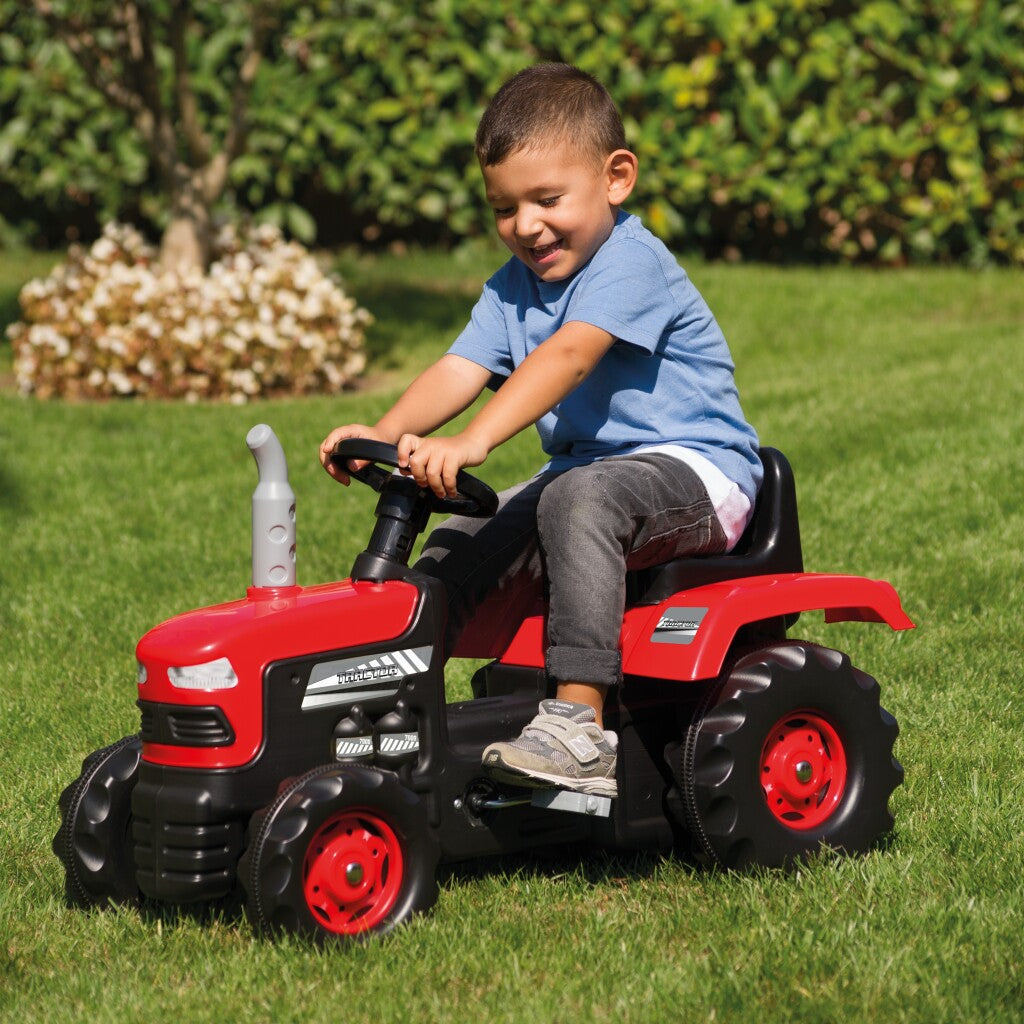 Dolu Pedal Tractor with Horn Red/Black for Children