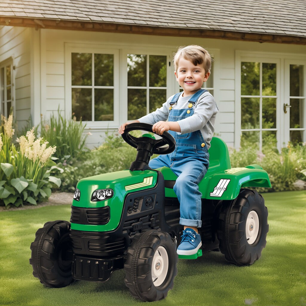 Dolu Traptractor &amp; Claxon Groen/Zwart