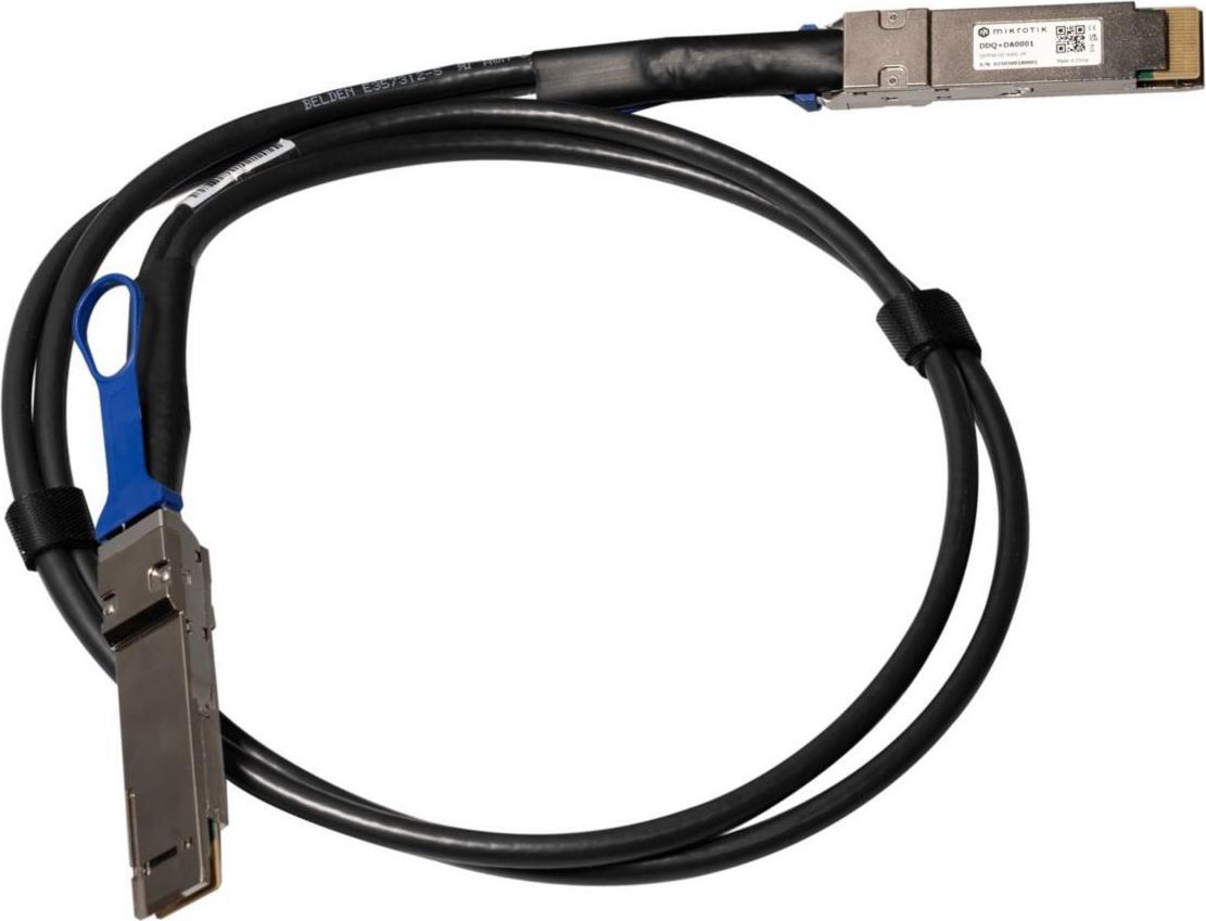 MikroTik Zubehör QSFP-DD 400G direct attach cable 1m - Router - 400 Gbps (DDQ+DA0001)