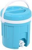 EDA Insulated Drink Dispenser, 4 Liters, Turquoise/White Plastic (010195 B.TU/BL)