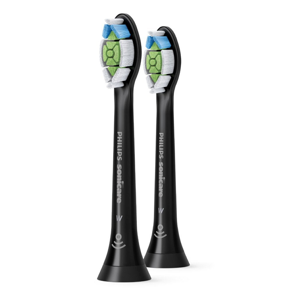 Philips HX6062/13 W2 Optimal White Brush Heads 2 Pieces Black