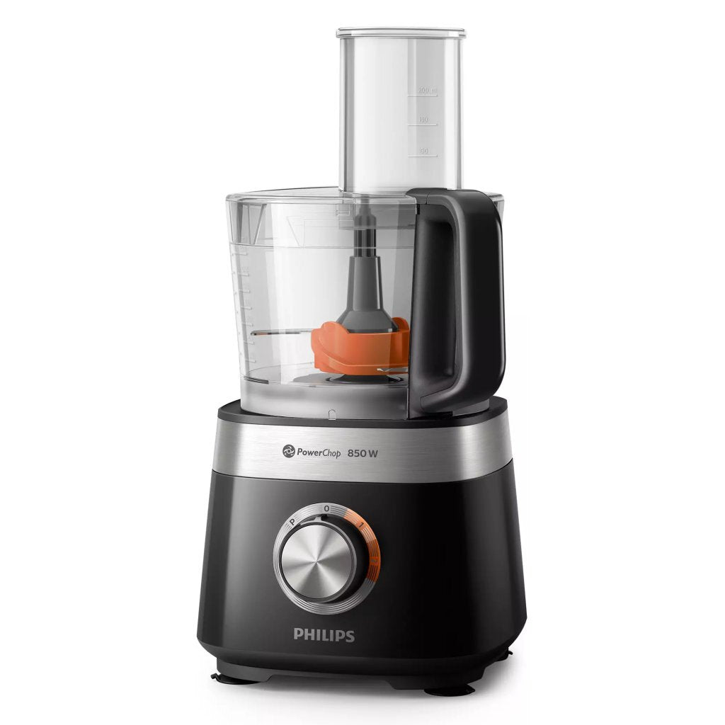Philips HR7530/10 Viva Collection Compact Food Processor Black/Stainless Steel