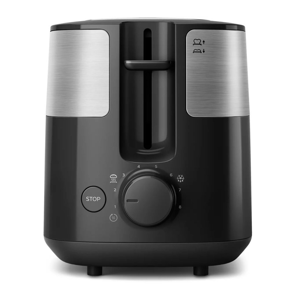 Philips HD2516/90 Daily Collection Toaster Black/Stainless Steel - 8 Settings