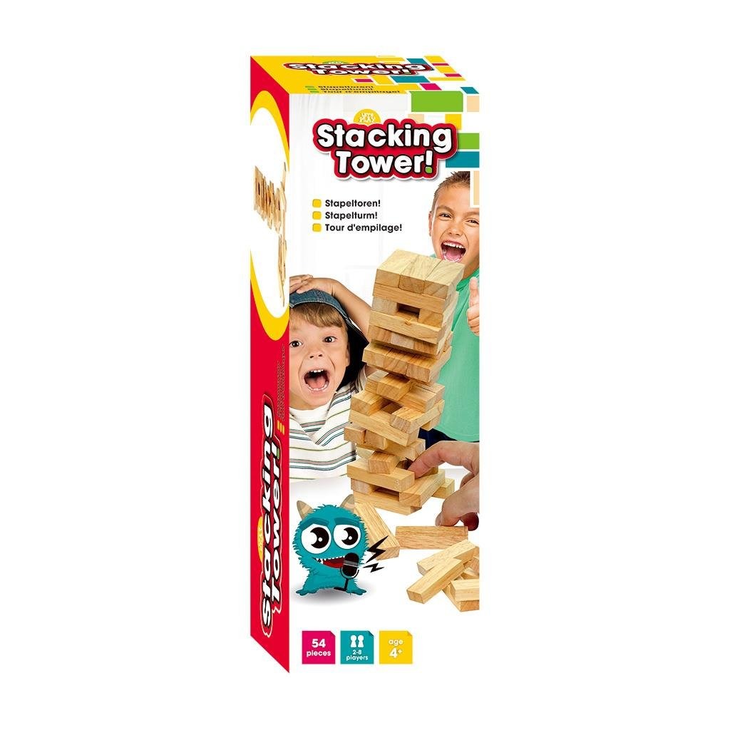 Let's Play Wooden Stacking Tower 54-piece