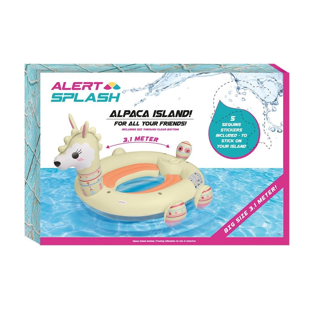 Alert Inflatable Llama Island with 5 Stickers 310 x 270 x 175 cm 310x270x175