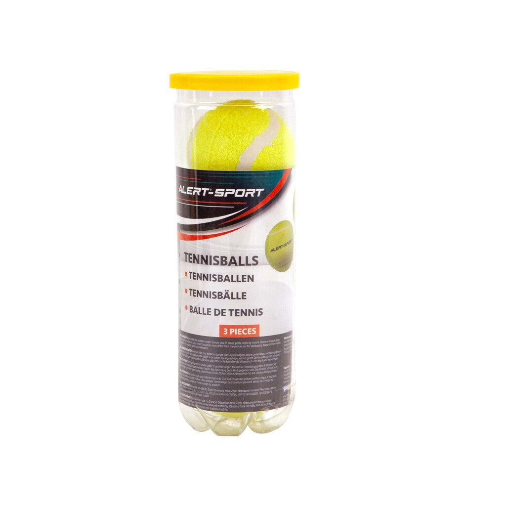 Alert Sport Tennis Balls in Tube 3 Pieces