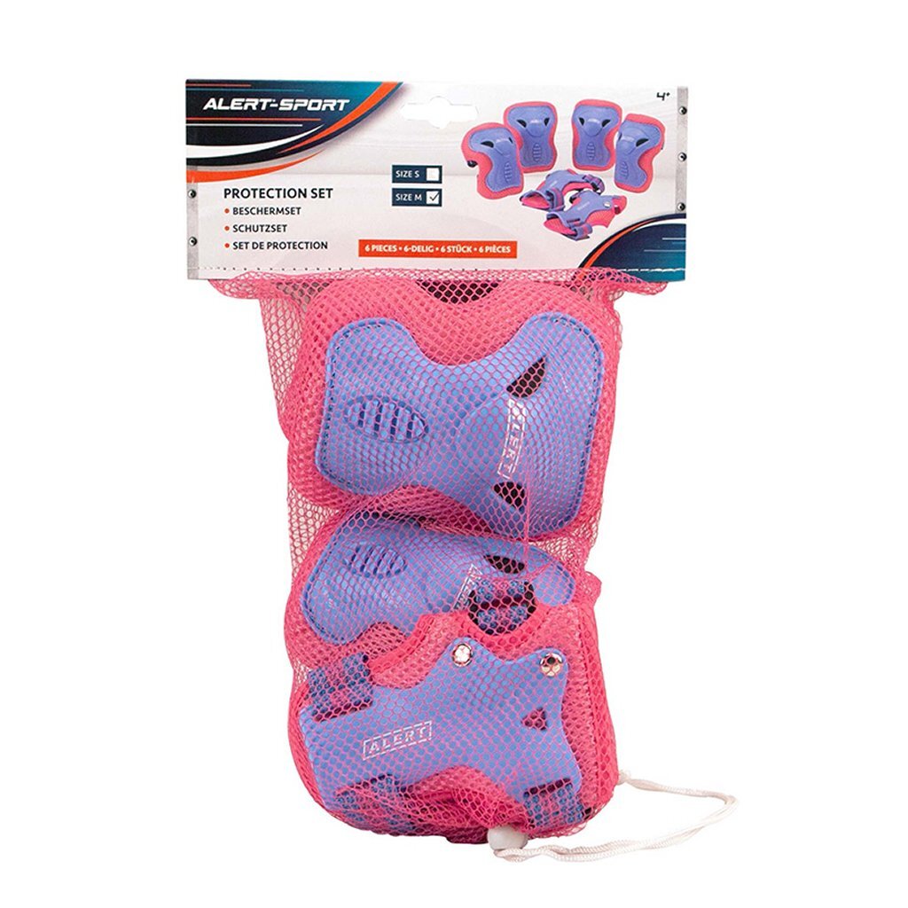 Alert Sport Protection Set M 3-piece Pink/Purple