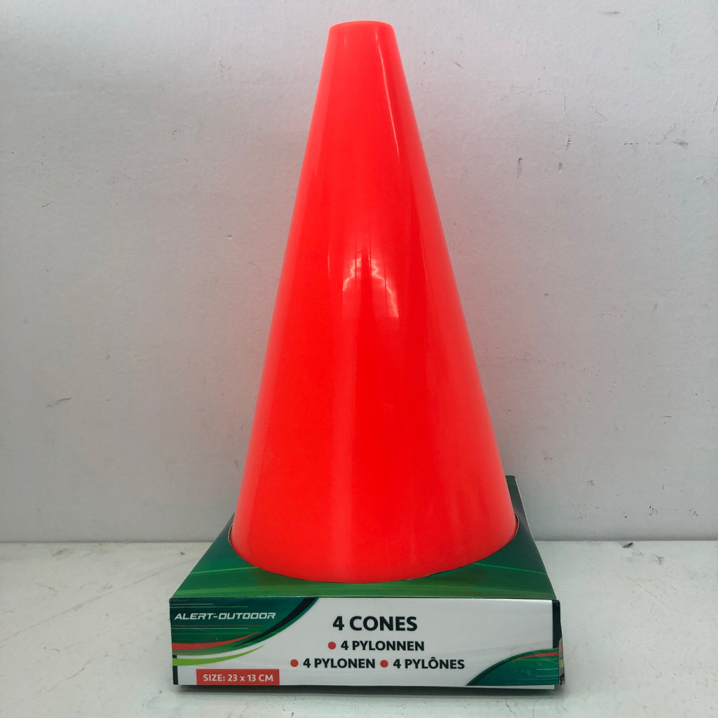 Alert Outdoor Cones - 23x13 cm - Set of 4 - Orange