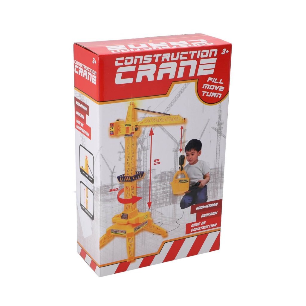 Crane with Cable Control and Movable Trolley - 65 cm High for Ages 3+