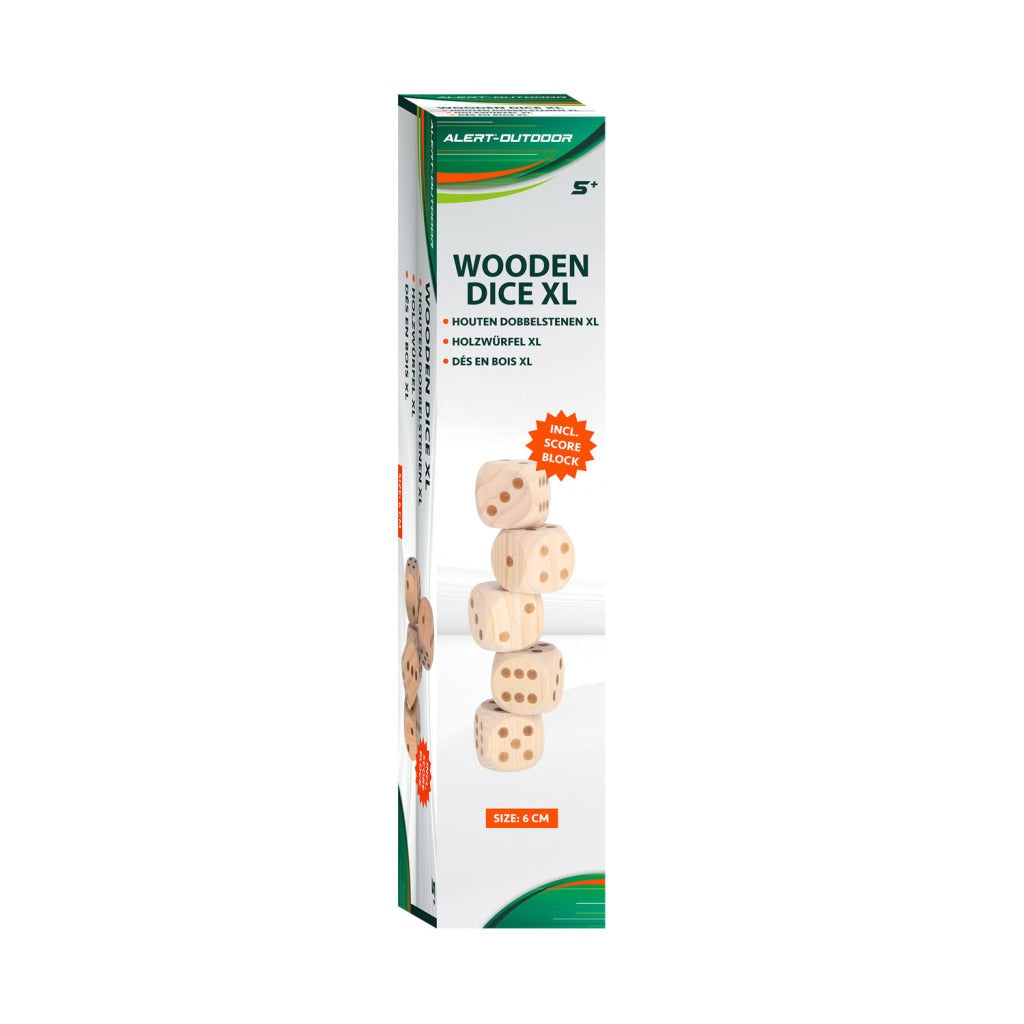 Alert Outdoor XL Houten Dobbelstenen + Scoreblok afbeelding 1