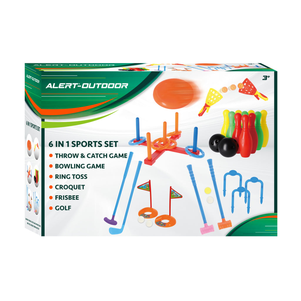 Alert Outdoor 6-in-1 Sports Set for Kids