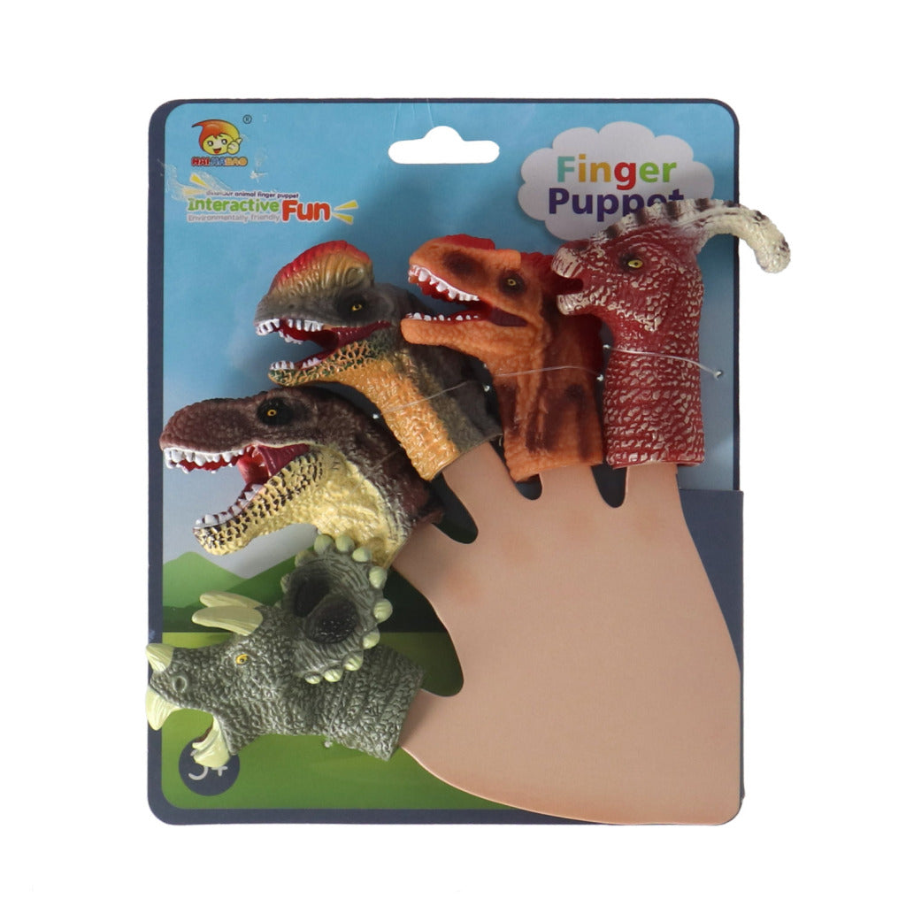 Dinosaur Finger Puppets 5 Pieces - Fun for Kids Age 3+