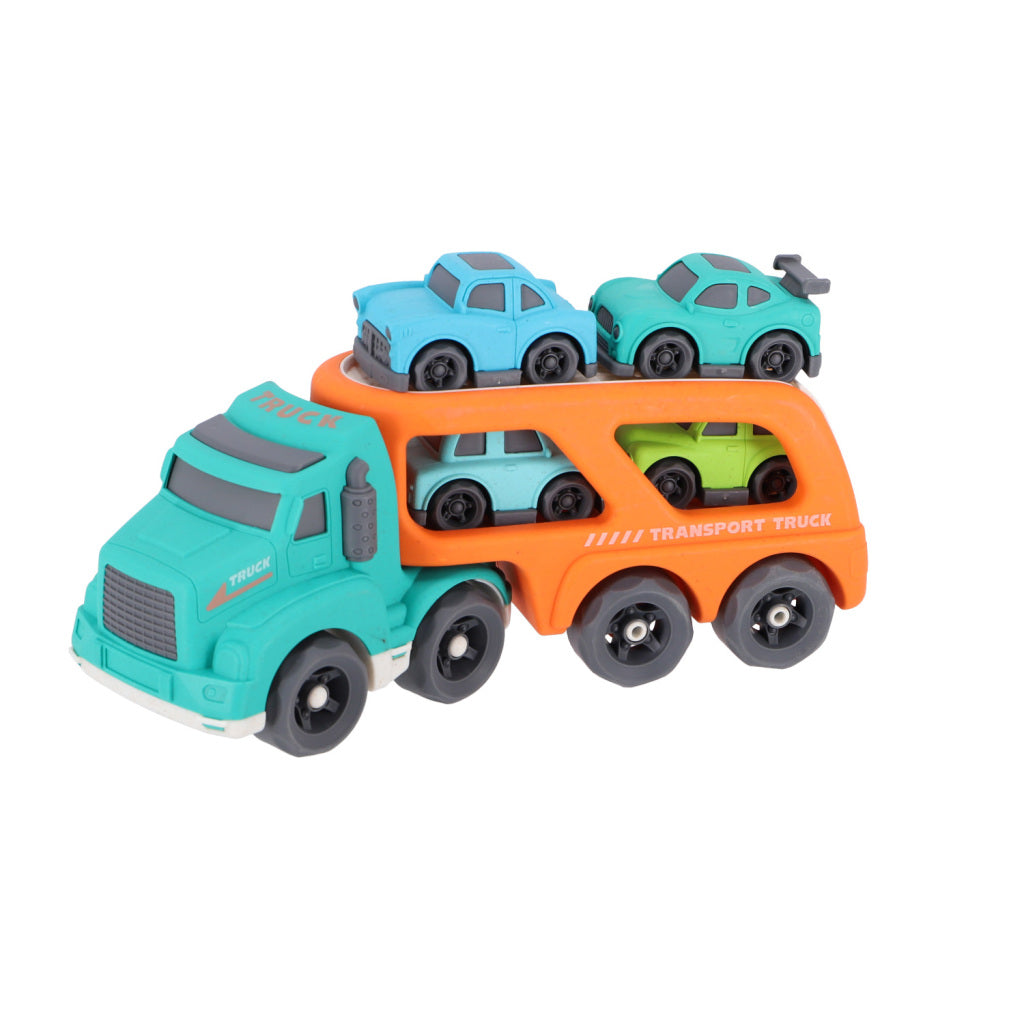 Bioplastic Car Transporter + 4 Cars