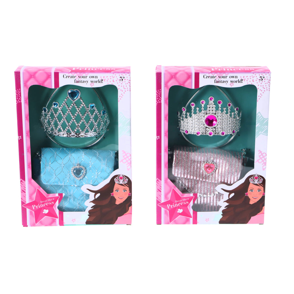 Princess Tiara with Handbag - Assorted Designs for Kids