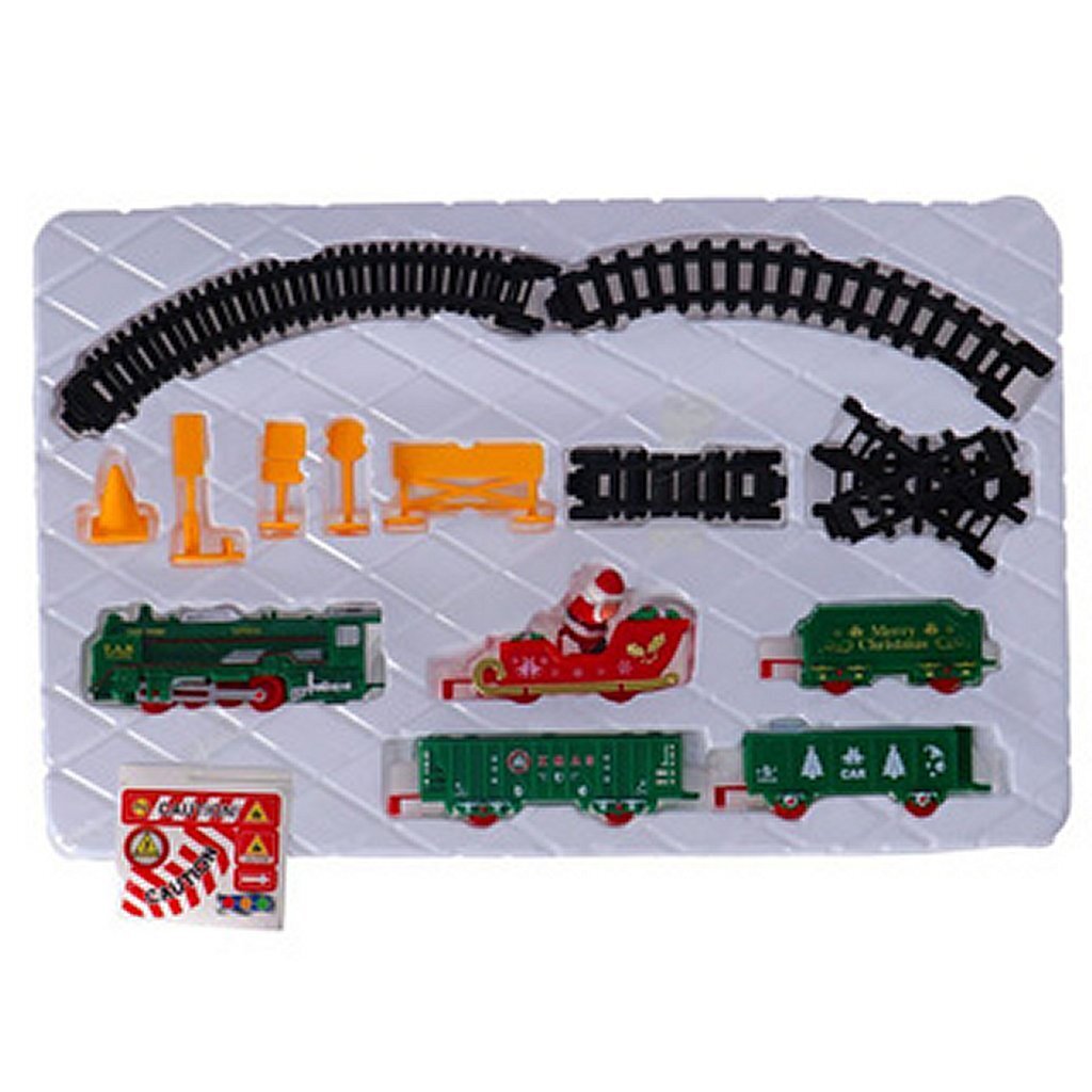 Christmas Train Set with Light and Sound - 25 Pieces 25-piece