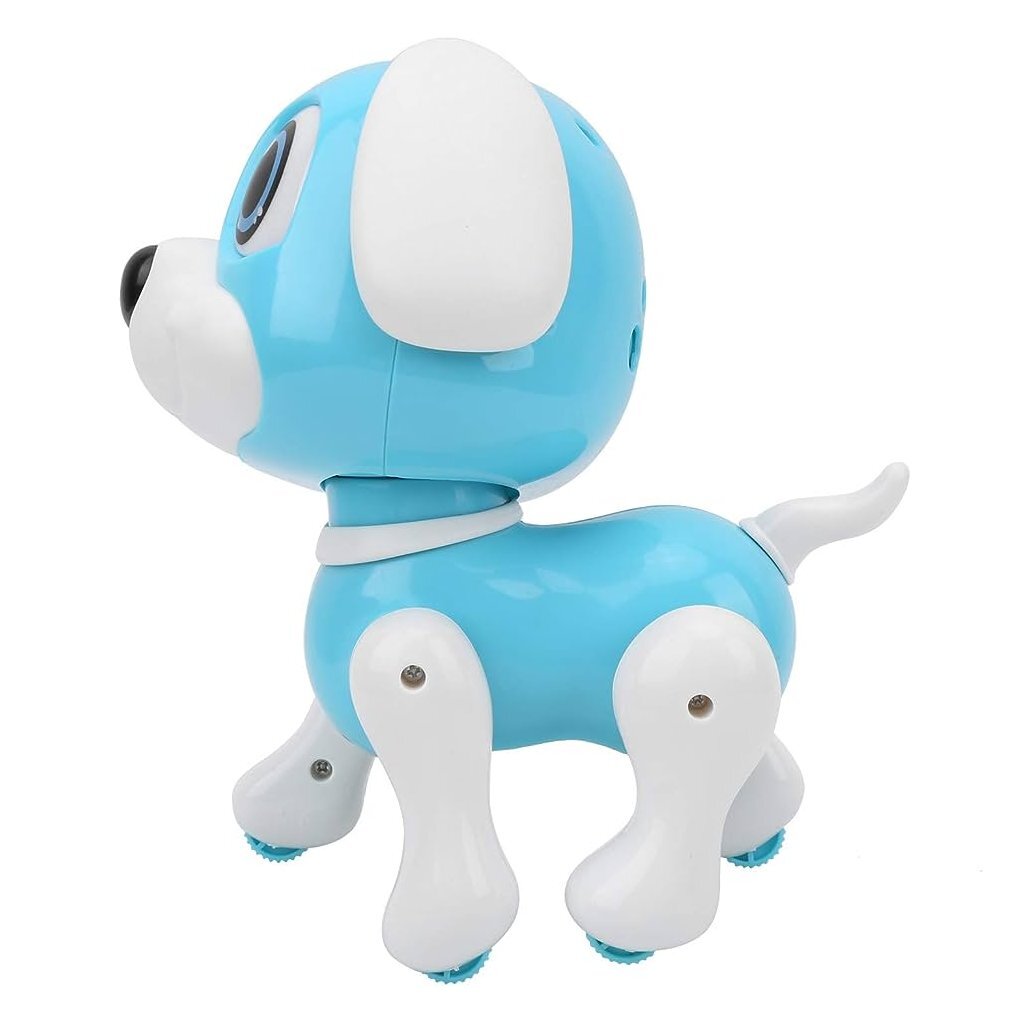 Robot Puppy Rick 20 cm with Light and Sound Blue/White