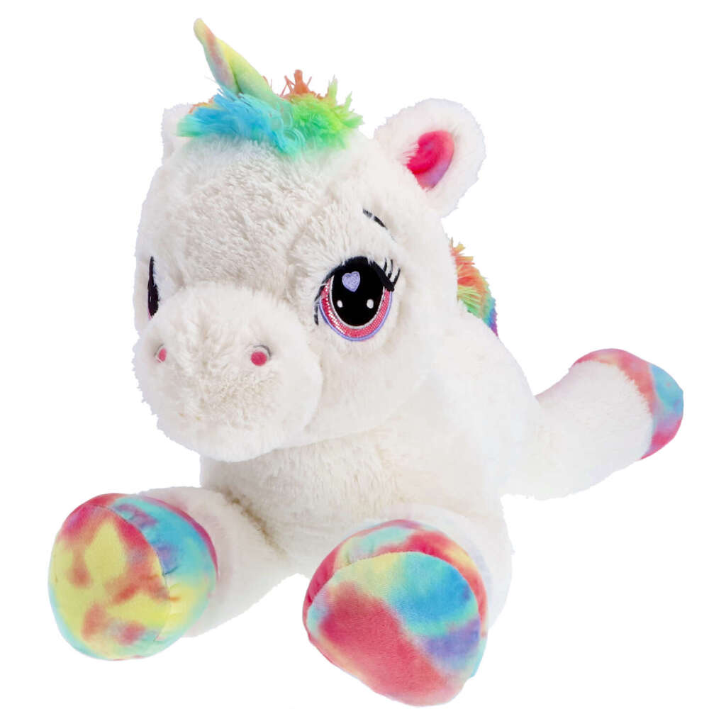 Pluchiez Lying Unicorn Plush Toy 80 cm White