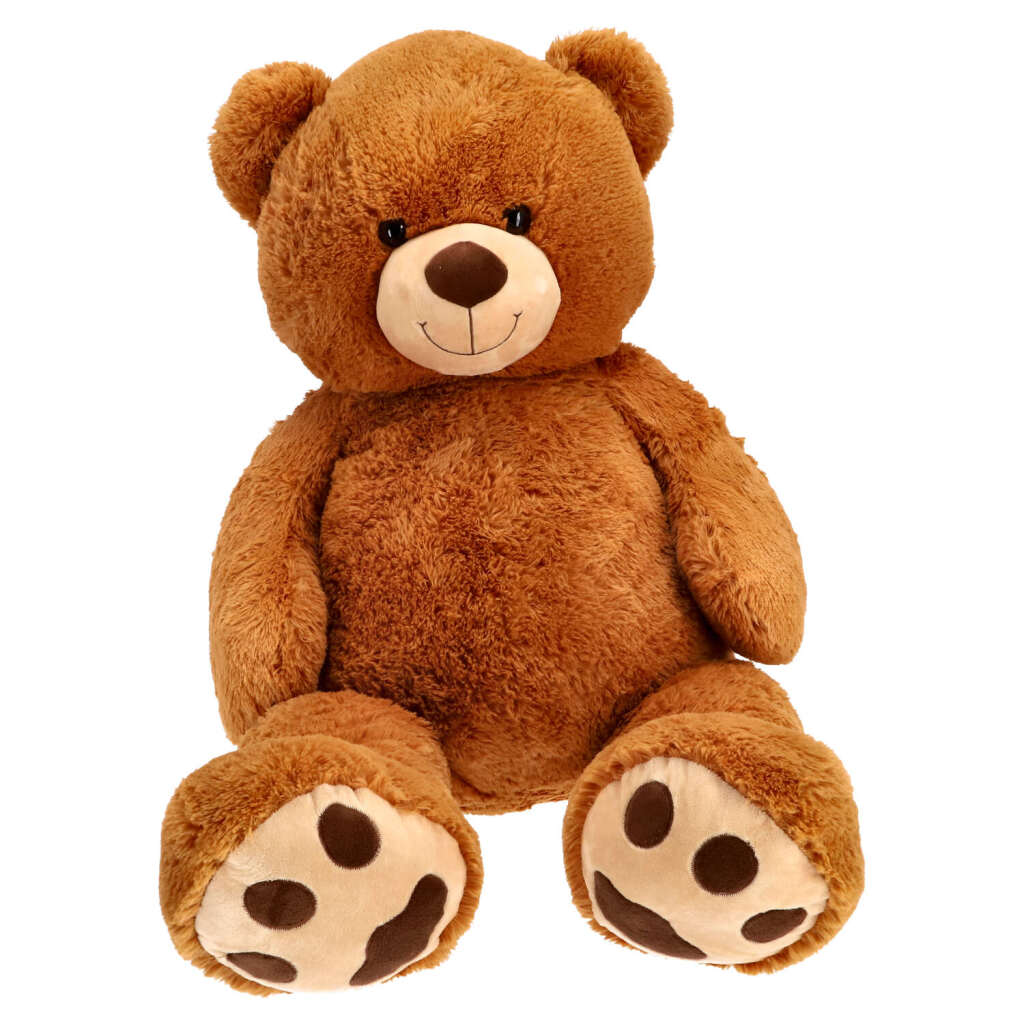 Pluchiez Sitting Plush Bear 120 cm Brown