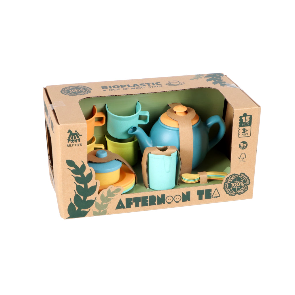 Mlitoys Bioplastic Dinnerware 15-Piece - Child-Friendly Tableware Set