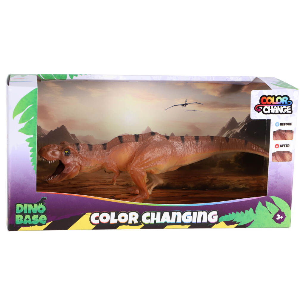 Dinobase Color Change T-Rex Toy Figure with Color-Changing Function