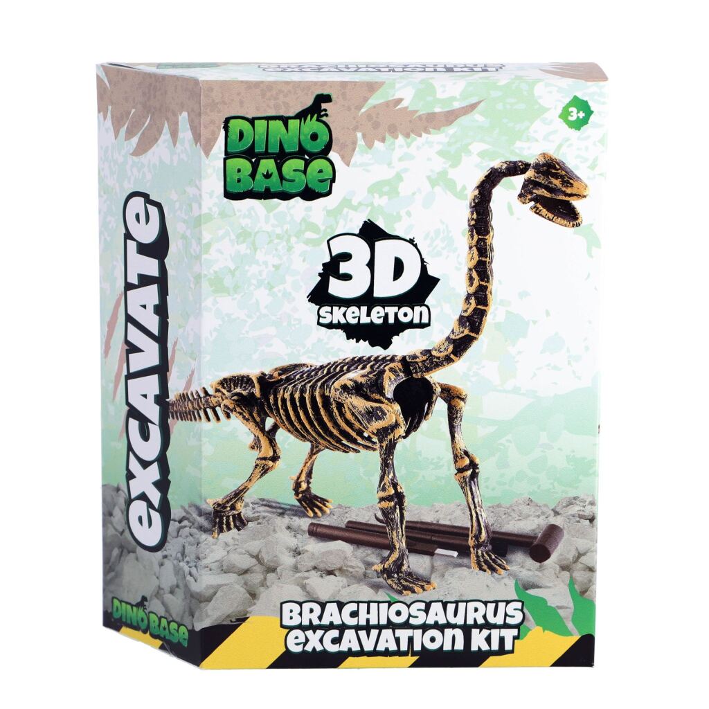 Dinobase Dino 3D Brachiosaurus Skeleton Toy Figure