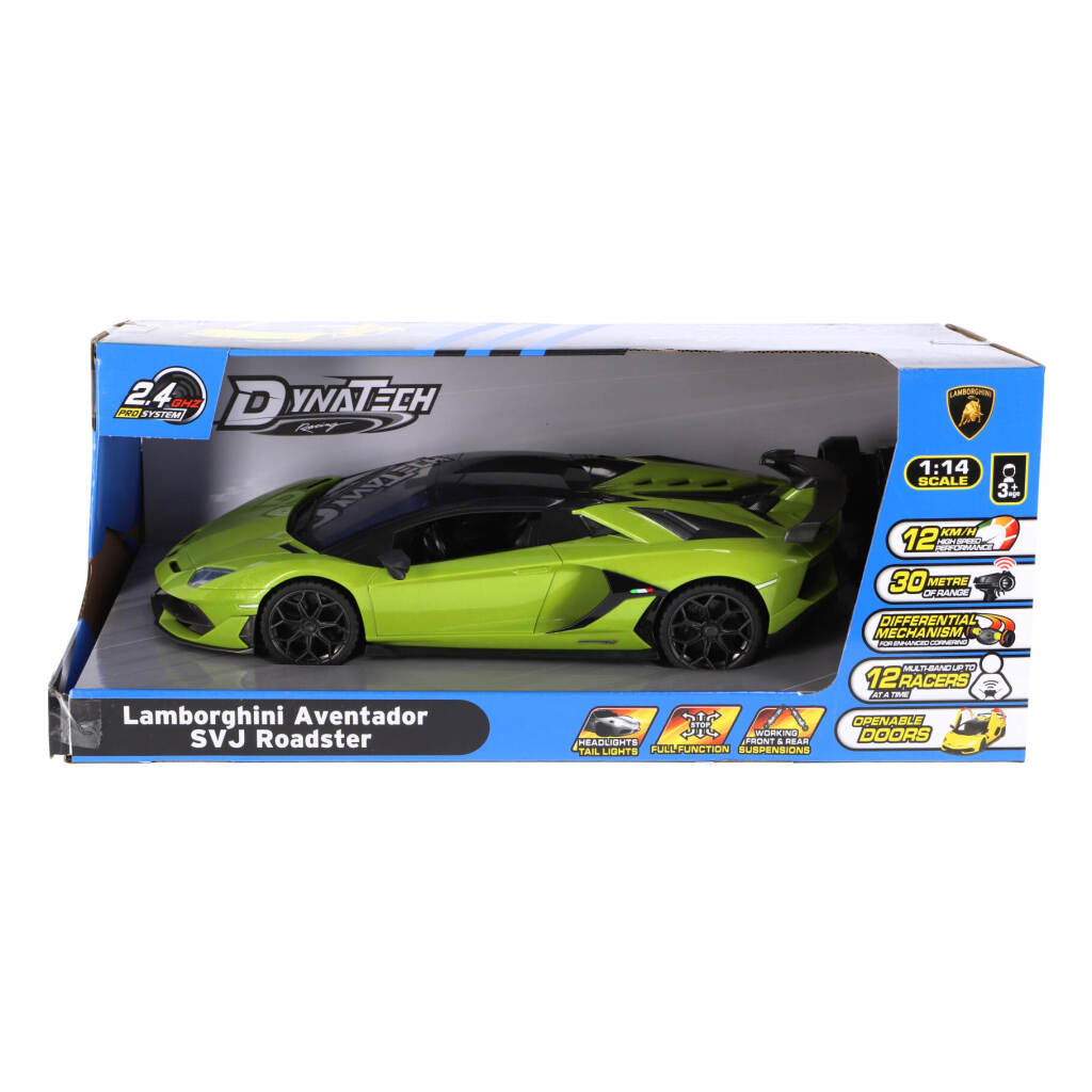RC Lamborghini Aventador 1:14 Neon Green - Working Headlights