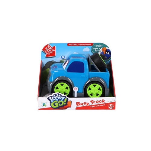 KiddyGo Pickup Truck 19 cm + Licht en Geluid Blauw afbeelding 1