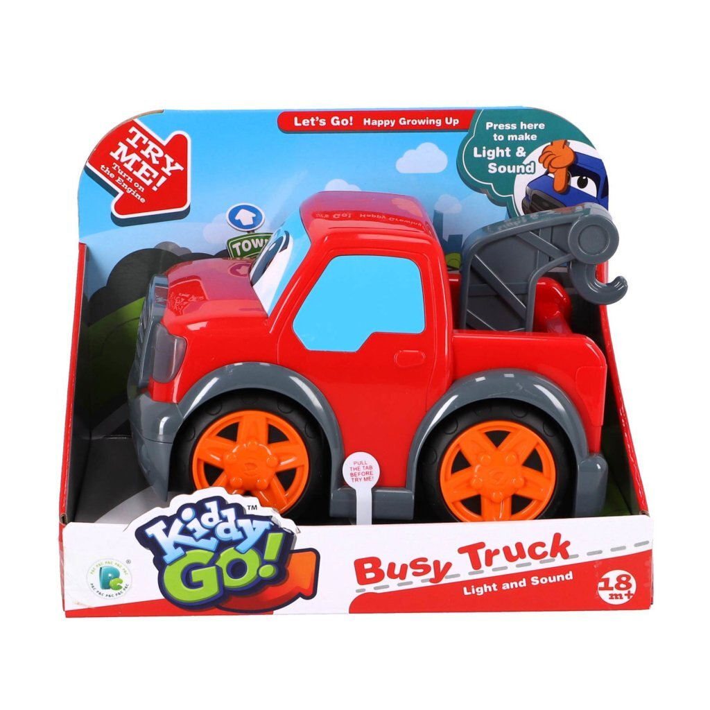 Kiddygo Busy Truck + Light and Sound Red