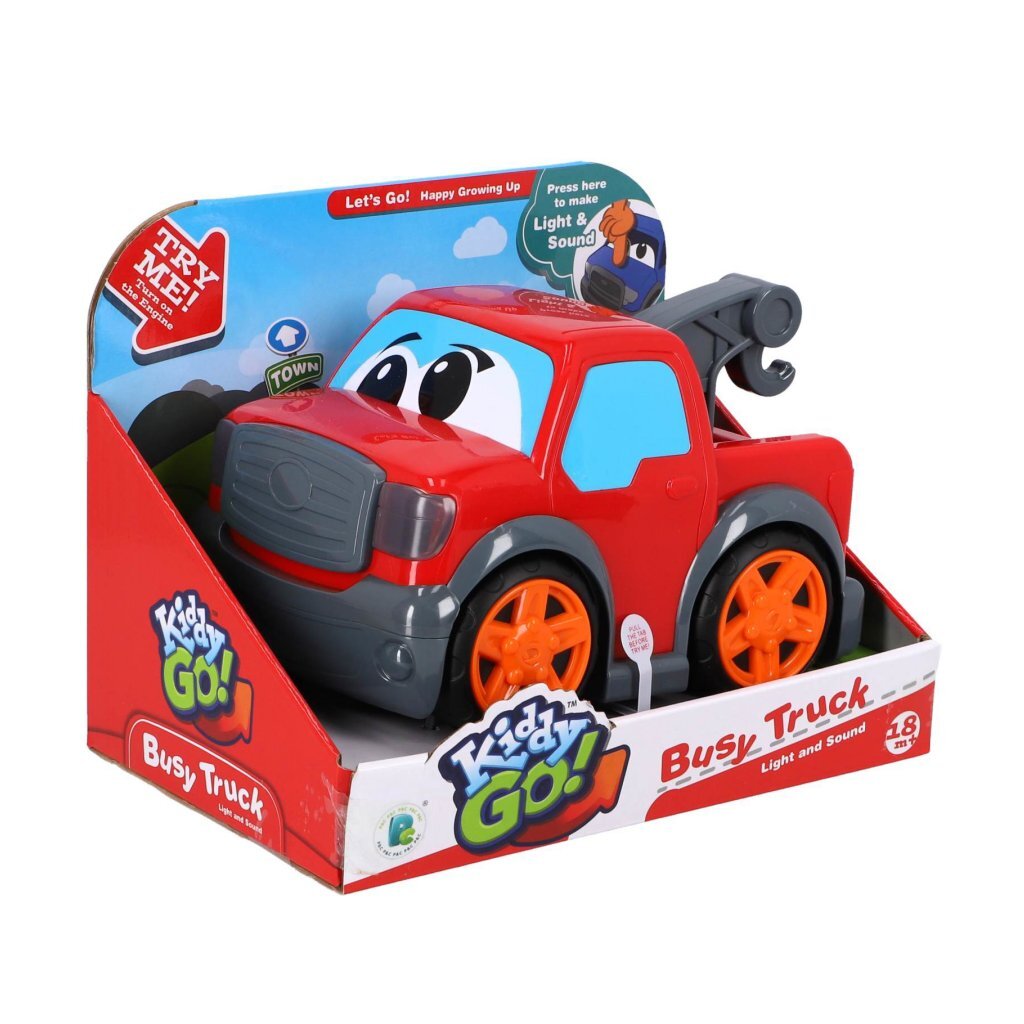 Kiddygo Busy Truck + Light and Sound Red