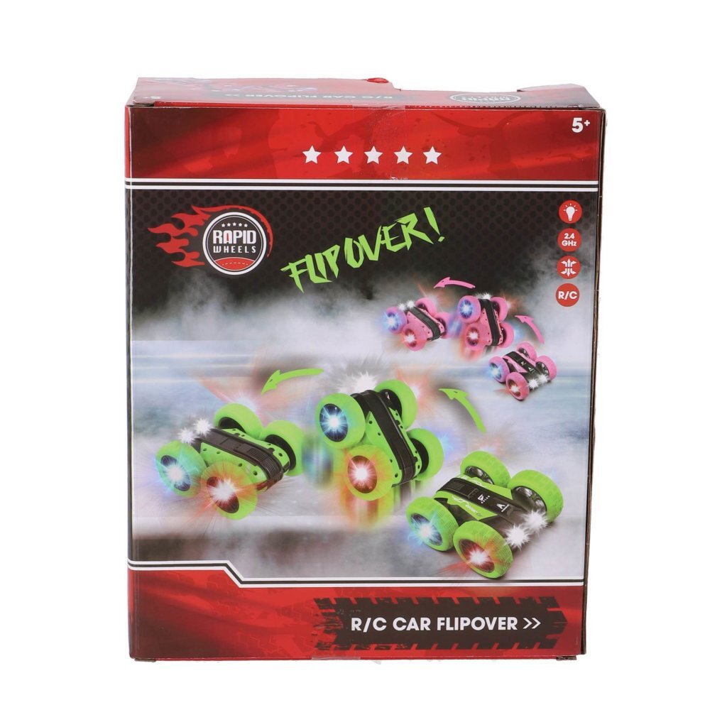 Rapid Wheels RC Flipover Car Green Light