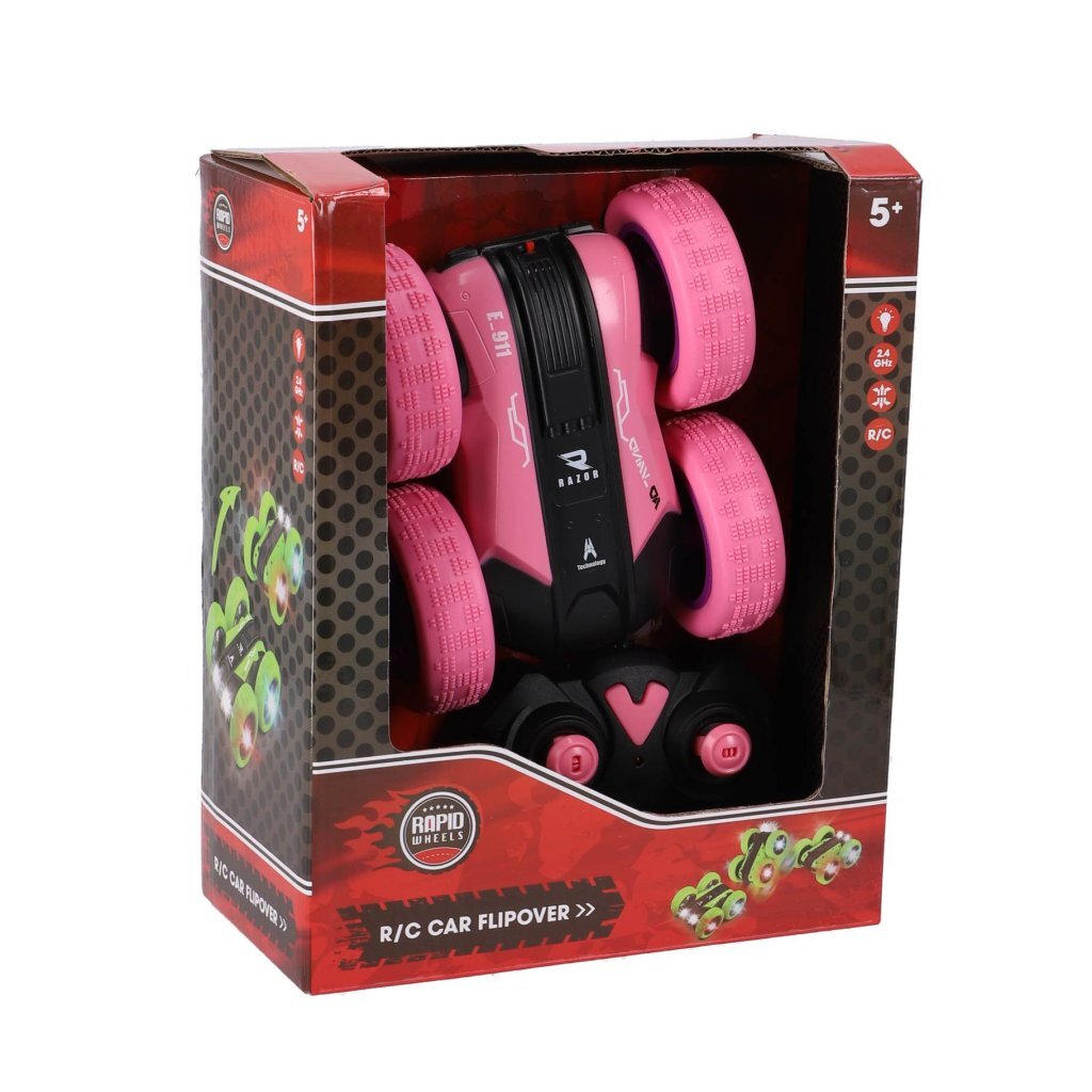 Rapid Wheels RC Flipover Car Pink Light