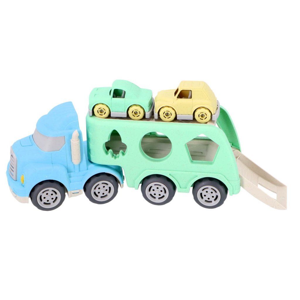 Jipy Car Transporter and Bioplastic Shape Sorter - Versatile Toy for Children 3 Years and Up