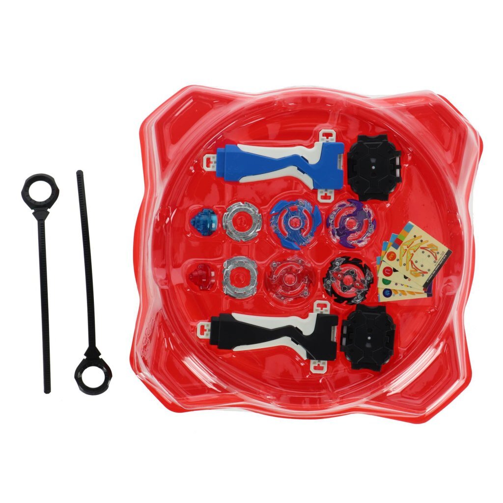 Spinning Top Set with Launch Mechanism