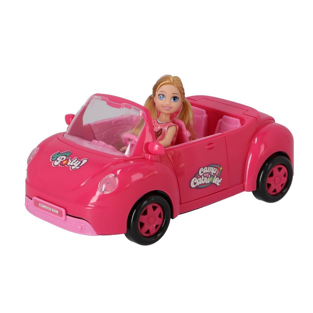 Fun Convertible Car with Doll and Picnic Basket