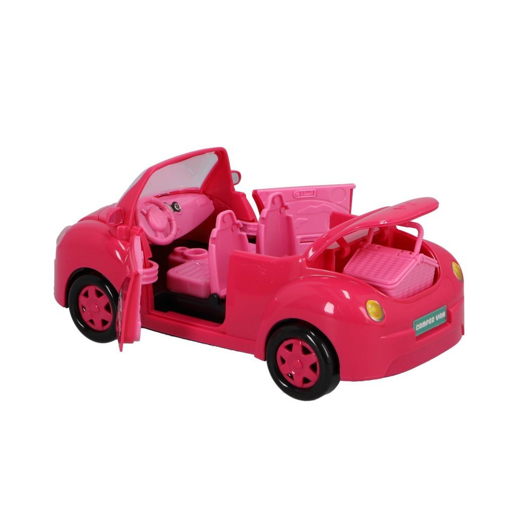 Fun Convertible Car with Doll and Picnic Basket