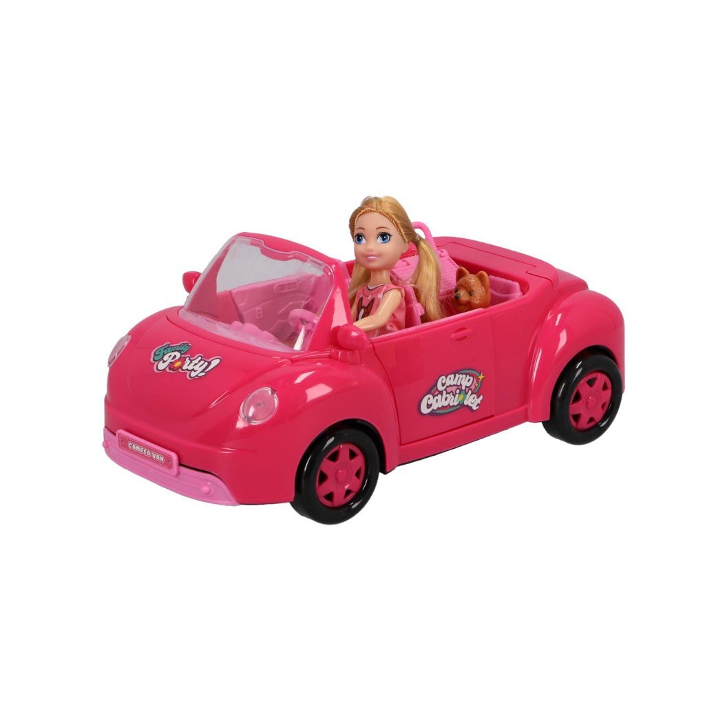 Fun Convertible Car with Doll and Picnic Basket