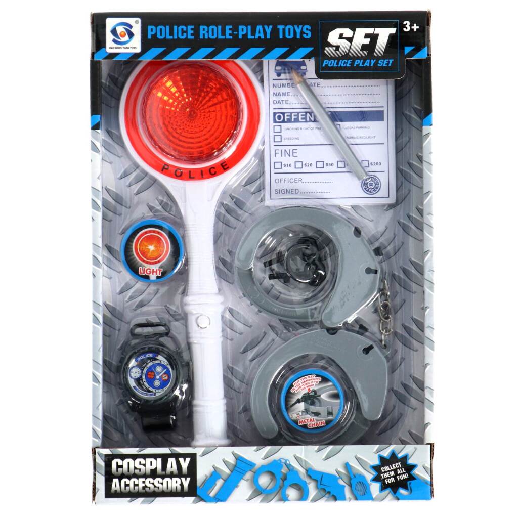 Police Playset with Light - Fun Law Enforcement Toy for Ages 3+
