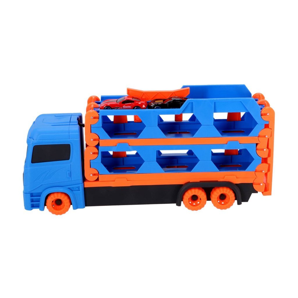 Pop-Up Car Transporter with 2 Die-Cast Vehicles