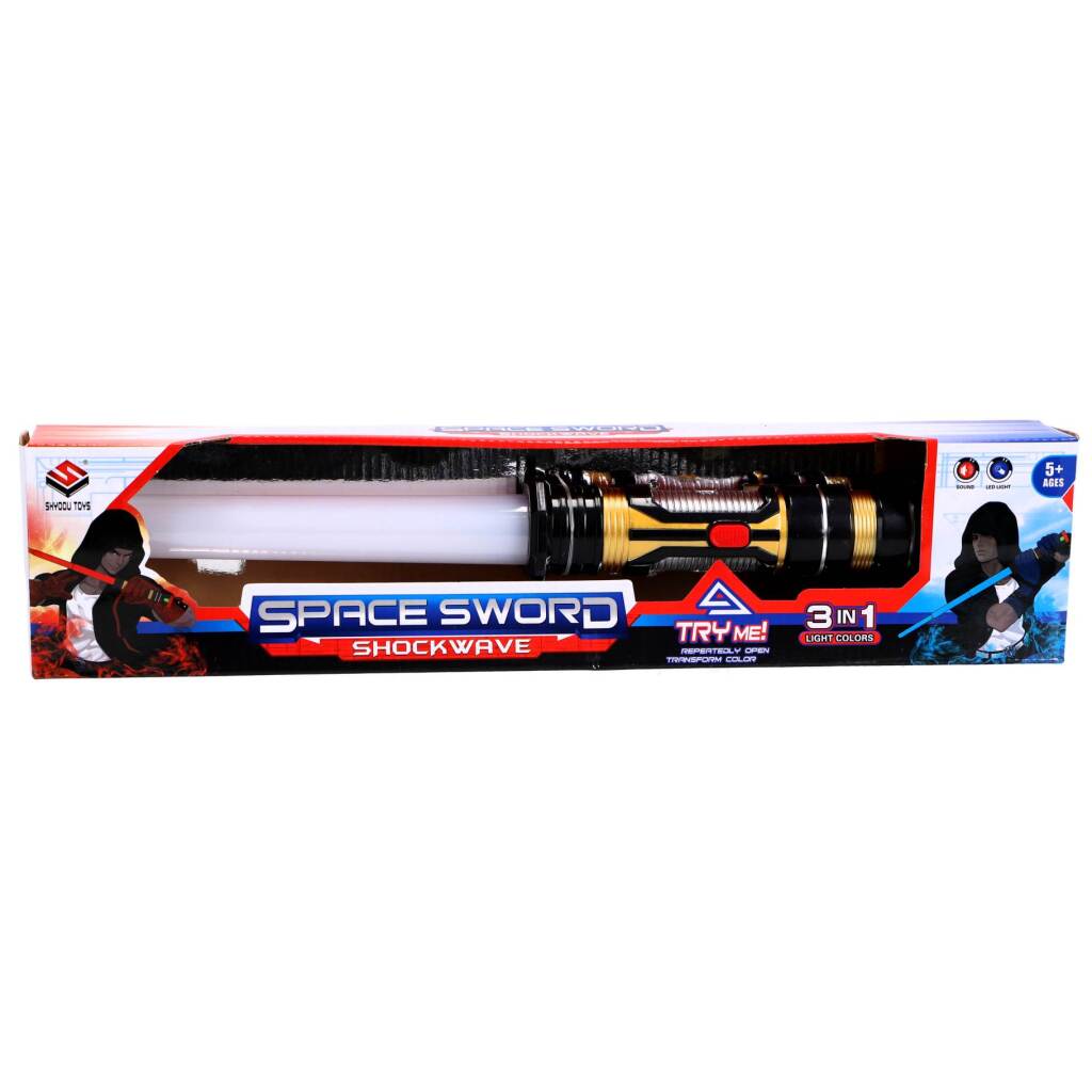 Shockwave Lightsaber 43-80 cm - Extendable with Sound Effects - Suitable for Ages 3+