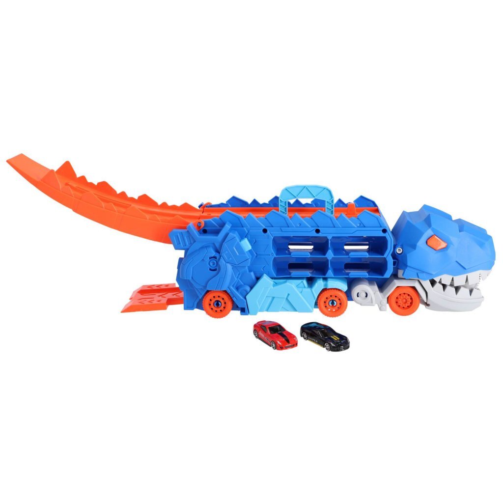 Transporter Dino with 2 Die-Cast Vehicles - Assorted