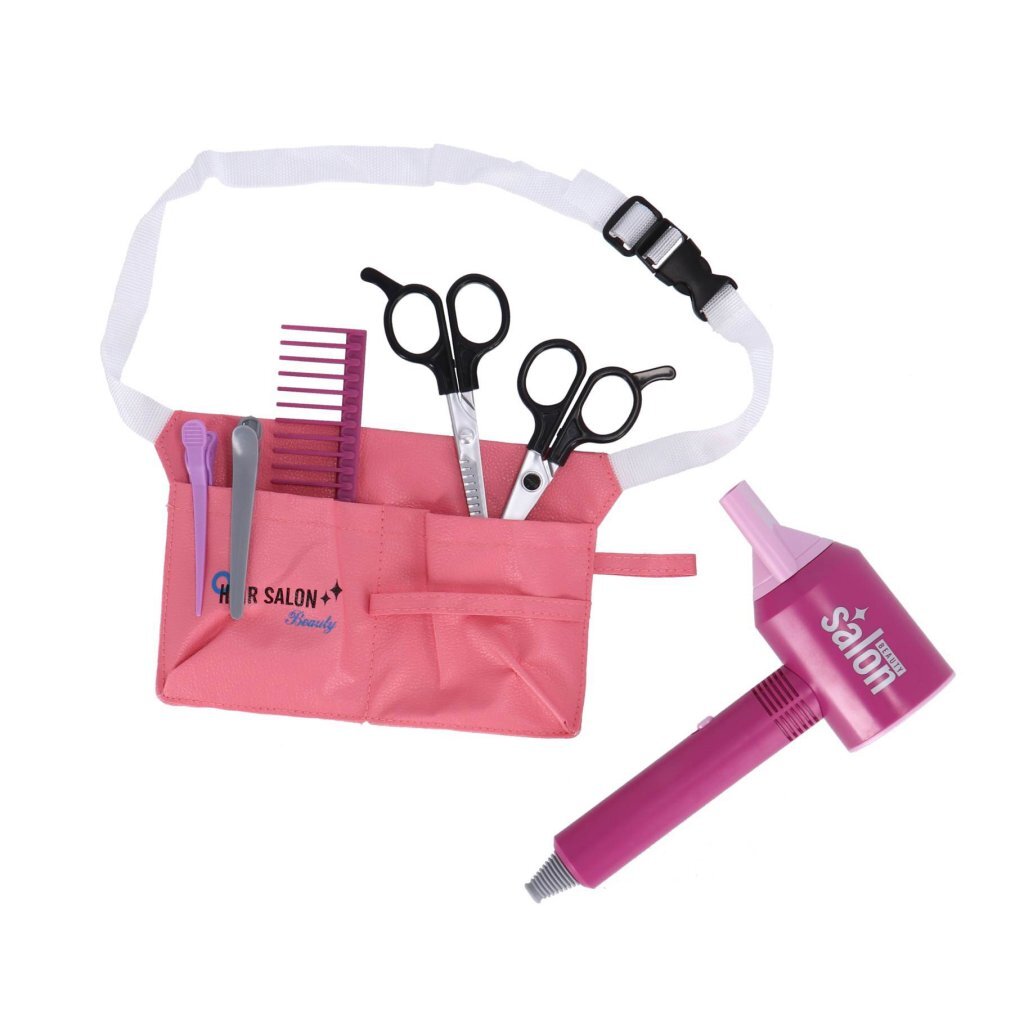 Hairdresser Playset 7-piece Styling Kit with Essential Tools
