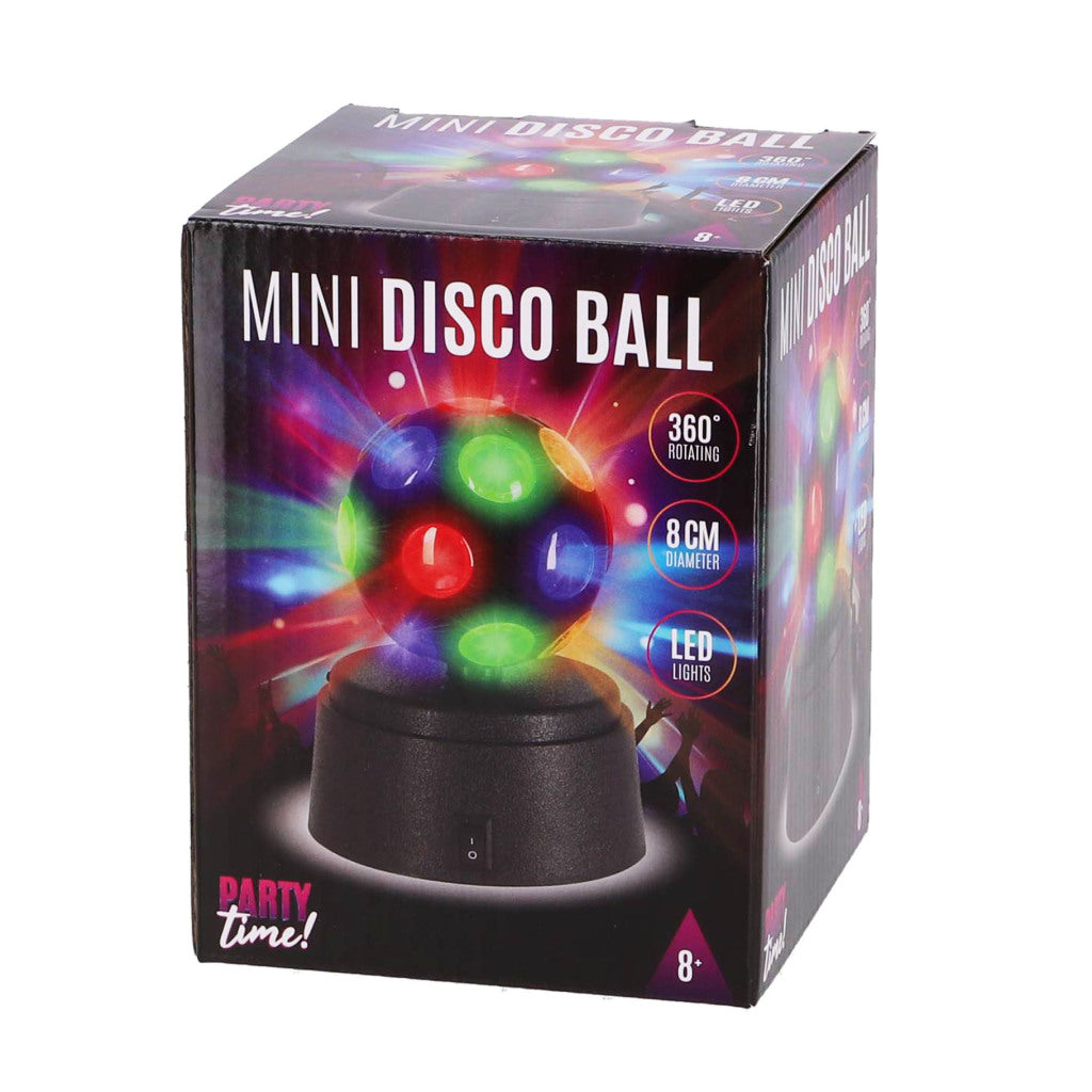LED Mini Disco Ball Black for Parties